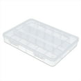 thumbnail image 1 of Liquidation! Sac à Outils Delayuji 18 Cellules Boîte de Pièces en Plastique Boîte de Composants Boîte d'Accessoires Électroniques Boîte de Vis Boîte de Rangement Transparente Multi-Cellules Boîte Mobile Taille Unique Transparente, 1 of 9