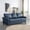 Navy Blue, variant on YWEN Faux Leather Sofa,82" W Mid Century Modern Couch with Storage Place,Oversized 3 Seater Sofa with Nailhead Trim&Rolled Armrests,Deep Seat Comfy Couch for Living Room,Bedroom,Apartment,Office