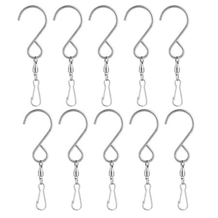 

10PCS Swivel Clip Hanging Hooks for Wind Chime Wind Crystal Bell