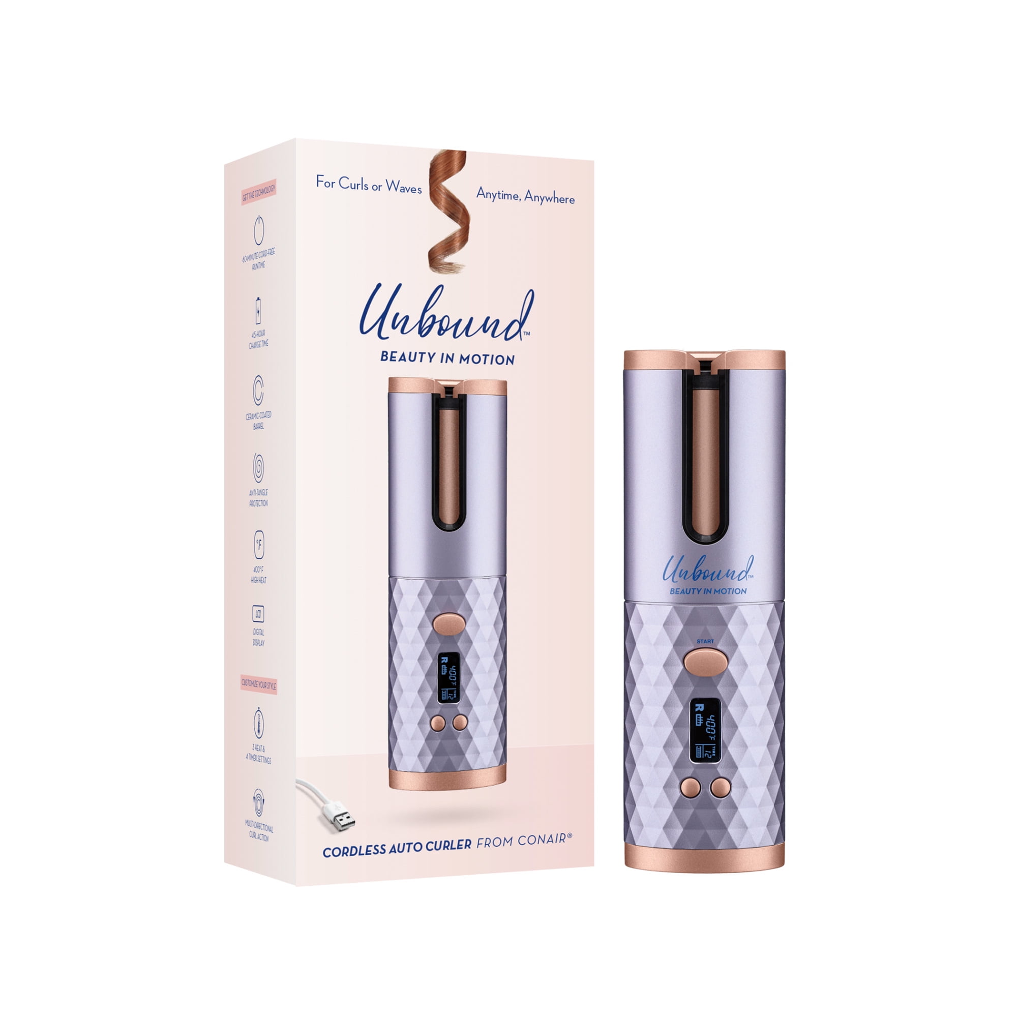 unbound curling iron walmart