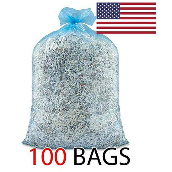 46 Gallon Ox Plastics Recycling Bags, Recycle Bags, Trash Garbage Blue Eco Friendly (100 Bags)
