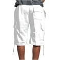 thumbnail image 5 of Summer Essential: Men's Casual Drawstring Elastic Waist Shorts with Pockets, 5 of 7
