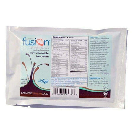 Bariatric Fusion Meal Replacement Single Serving Packet - Mint Chocolate Ice (Best Mint Ice Cream)