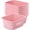 Pink, variant on 8 Pack Wash Basins Plastic Wash Tub Red 7 Quart Graduated Buckets Rectangular Plastic Hospital Bedside Soaking Tub Washing Basin for Cleaning Foot Bath Washing Dishes Face Cleansing