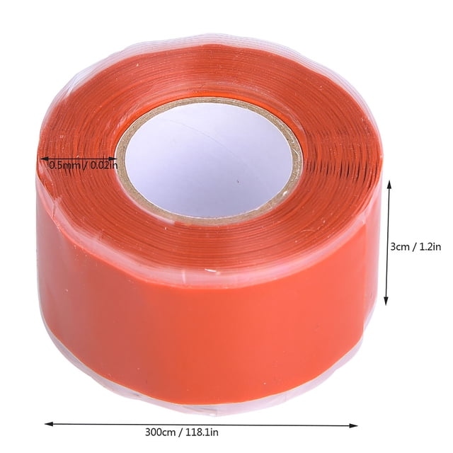Strong Adhesion Water Resistant Tape for PVC Pipe Repair, WhiteorRed, Flexible and Easy to Use, Pipe Repairing Supplies, 3cm X 300cm, with Strong Flexibility, Suitable for PVC