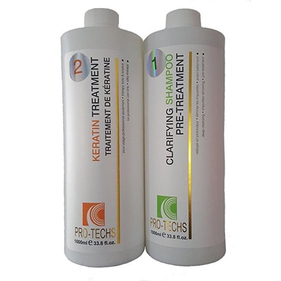 Pro-Techs Brazilian Keratin Treatment For All Hair Types CO 33.8 oz / 1L