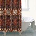 thumbnail image 4 of Red Boho Ethnic Geometric Pattern Shower Curtain 72"x84" ,Bathroom Decorative Shower Curtains Set with 12 Hooks,Modern Waterproof Washable Shower Curtain, 4 of 6
