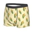thumbnail image 5 of Goofa Yellow Corn Printed Men's Boxer Briefs Underwear, Moisture-Wicking Underwear, Trunk,Soft and Breathable Cotton Underwear-, 5 of 9