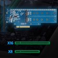 thumbnail image 2 of Adaptador de disco M2x8 Pciex8 X16 1 Giro 2 Nvme Expans Adaptador de disco dual Vme, 2 of 5