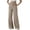 09# Beige, variant on YDDIAN Wide Leg Track Pants Women Loose Fit Oversized 2 Side Striped Sweatpants Drawstring High Waisted Winter Casual Work Pant with Pockets Black M