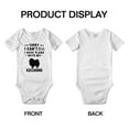 thumbnail image 3 of Sorry I Can't I Have Plans With My Keeshond Love Pet Dog Cute Baby Romper (White, 18-24 Months), 3 of 5