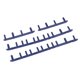 thumbnail image 3 of 11 clavos y 4 clavos Raqueta de bádminton Enhebrado de ojales / ojales de azul Sunnimix Tubo de la raqueta de bádminton Tubo de protección, 3 of 7