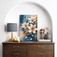 thumbnail image 2 of Canvas Wall Art White Blossom Abstract Floral Print for Living Room Decoration - 32x48, 2 of 8
