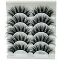 thumbnail image 1 of Pestañas naturales, pestañas postizas, pestañas cortas, pestañas postizas de visón tenues, 5 pares de pestañas postizas naturales, maquillaje natural, cejas postizas negras gruesas., 1 of 3