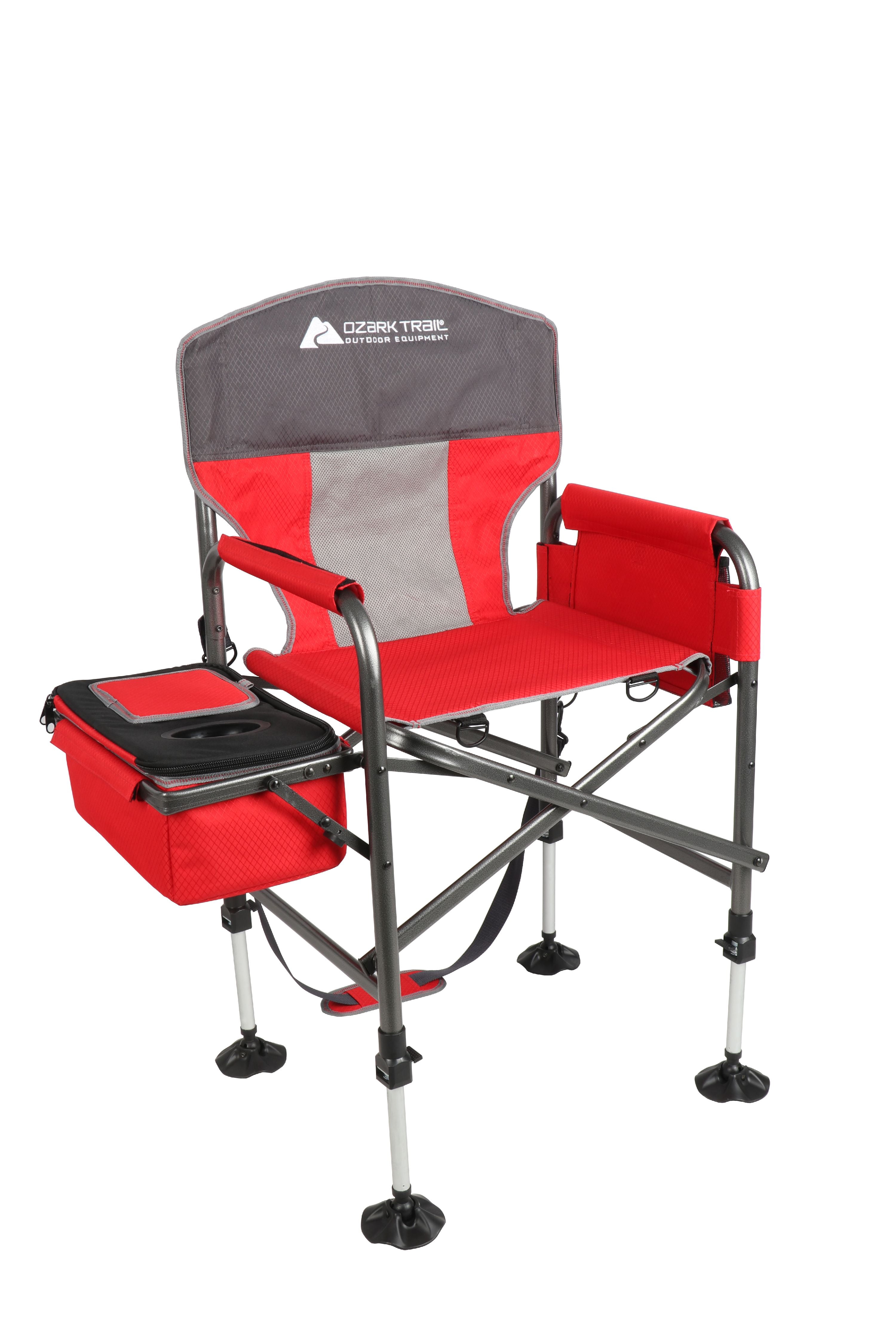 Ozark Trail Director Style Fishing Chair with Side Cooler
