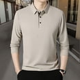 thumbnail image 4 of Men'S Polo Shirts Long Sleeve Classic Solid Color Collared Casual Business Male Tshirts, 4 of 6