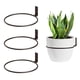 thumbnail image 5 of Toystoory 3 uds soporte de planta de hierro desmontable doble agujero reemplazo montado en la pared hogar balcón maceta soporte Jardín y Patio 11CM, 5 of 6