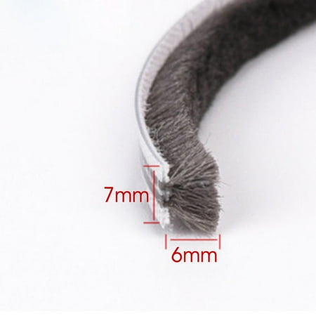 

10M Hairy Seal Brush Pile Door Window Sliding Weather Strip Draught Excluder