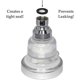 thumbnail image 3 of 8 Stück O-Ring Dichtung Duschkopf Gewinde Edelstahl Filterdichtung Gummischeibe mit 40 Mesh für 1/2 Zoll Duschköpfe, 3 of 5