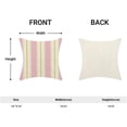 thumbnail image 4 of Hot Pink Yellow Summer Outdoor Pillow Covers 18 x 18 Inch,Boho Polka Dots Striped Decor Throw Pillows for Couch Bed,Geometric Modern Farmhouse Decorative Pillowcase Linen Cushion Cover Set of 2, 4 of 5
