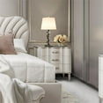thumbnail image 2 of Michael Amini London Place 3-Drawer Nightstand - Creamy Pearl, 2 of 10