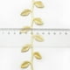 thumbnail image 4 of Material de floricultura Imitación de cuero Hoja de oro Plata Cinta Pastel Flor Regalo Hoja Encaje Cinturón decorativo 10 m, 4 of 6
