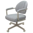 thumbnail image 2 of 4 - Swivel Metal Dining Caster Chair M-70 - Hemsath Slate - Beige, 2 of 3