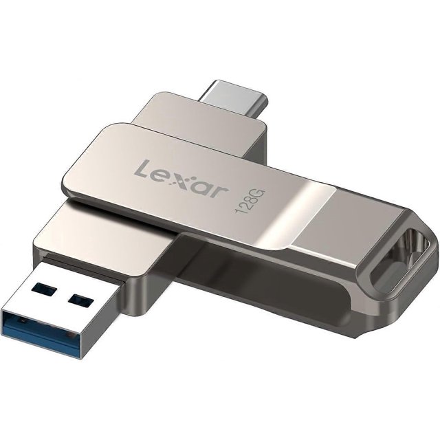 2025 Latest Model D40E 128GB Dual USB 3.2 Gen 1 Type-C Jump Drive, USB-C Flash