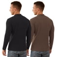 thumbnail image 2 of Iceglad Men's Long Sleeve Shirt Mock Turtleneck Cotton Basic Thermal Undershirt Lightweight Pullover, 2 of 7