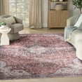 thumbnail image 2 of Nourison Nourison Washables 9'2" x 12' Red Vintage Indoor Rug, 2 of 10