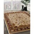 thumbnail image 3 of Ahgly Company Machine Washable Indoor Rectangle Industrial Modern Saddle Brown Area Rugs, 2' x 5', 3 of 7