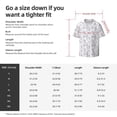 thumbnail image 5 of Pofeuu Elegant ice skates snowflakes Print Mens Casual Short Sleeve Shirts Beach Summer Spread Collar Pocket Tops Men's Casual Short-sleeved Shirt-X-Large, 5 of 5