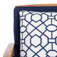 thumbnail image 4 of SAFAVIEH Fontana Outdoor Patio 4 Pc Conversational Set, Natural/Navy, 4 of 12