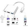 thumbnail image 4 of Usb-c To Hdmi Adapter (supports 4k/30hz) - 3-in-1 Type-c Converter Cable - For 2017/2018 Macbook Pro, Macbook, 4 of 5