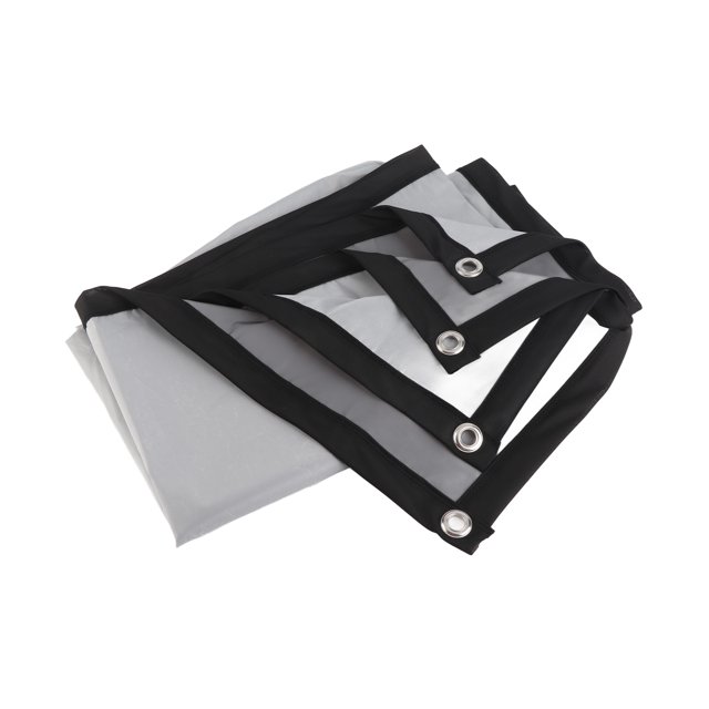 Écran de Projecteur, Écran de Projection Mural Portable Pliable en PVC Synthétique avec Crochets, Ratio d'Aspect 16:9, pour Cinéma Maison Extérieur Intérieur