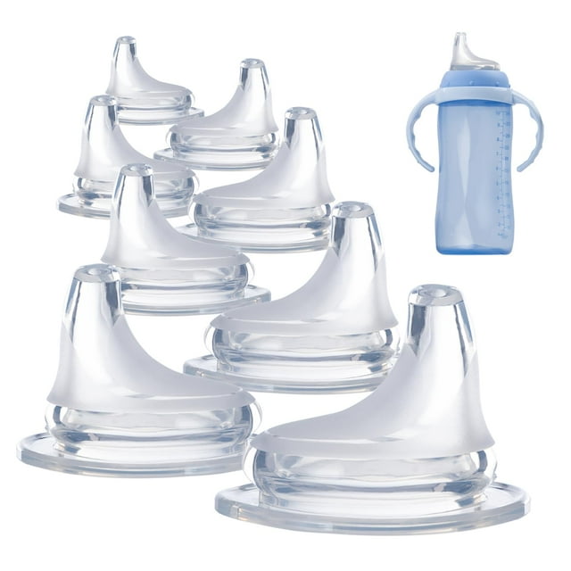 Boquilla de silicona de repuesto, paquete de 8 unidades, compatible con las copas NUK