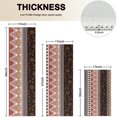 thumbnail image 4 of Black Boho Oriental Flowers and Paisleys Pattern Kitchen Rugs Sets Of 3,Kitchen Runner Rugs Non Skid Washable,Decorative Kitchen Floor Mats for Kitchen,Sink,Laundry,17"x30"+ 17"x47" + 17"x59", 4 of 6