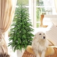 thumbnail image 4 of Guvpev Christmas Decorations - Outdoor Christmas Tree for Front Porch - 3FT Artificial Norfolk Pine Tree - Realistic Potted Tree Xmas Decor for Home Indoor Outdoor Entryway Party Living Room Office, 4 of 7