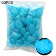 thumbnail image 2 of Limei 100Pcs Glow in The Dark Rocks - Fish Tank Rocks - Aquarium Decoration Rocks - 0.9" Irregular Pebbles - for Fish Tank, Pond, Bonsai, Garden, Patio, Lawn, Pathway, Driveway, Swimming Pool, 2 of 7