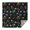 Mushroom and Moon, variant on Mushroom and Rainbow Black Pattern Square Tablecloth, Waterproof Wipeable Spillproof Washable Table Cover for Home Kitchen Party and Daily Decor 60"x60"