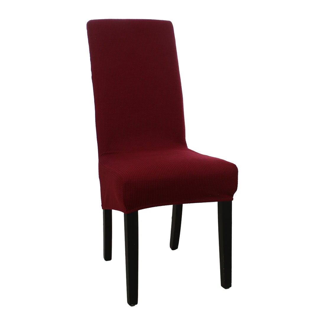 Piccocasa 1 Piece Polyester Stretch High Back Chair Covers, Burgundy