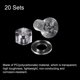 thumbnail image 3 of M10 x 20mm Plástico Phillips Máquina Tornillos con Tuercas y Planas Arandelas, PC Plana Cabeza Máquina Pernos Transparente 20 Juegos, 3 of 4