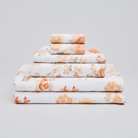 Rosalind 6-Piece 100% Cotton Printed Towel Set