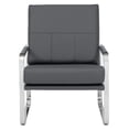thumbnail image 6 of Studio Designs Home Allure Blended Leather Accent Arm Chair in Smoke Gray, 6 of 13