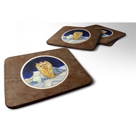 

Yorkie Foam Coaster 3.5 x 0.25 x 3.5 in. - Set of 4