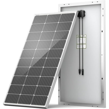 100W 12V Monocrystallne Solar Panel wth Solar Connectors, Hgh Effcency Module PV Power for Battery Chargng Boat, Caravan, RV and Any Other Off Grd Applcatons