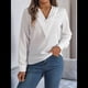 thumbnail image 4 of Blusa Plisada de Larga con Cuello en V para Mujer, Ideal para Oficina XXL, 4 of 8