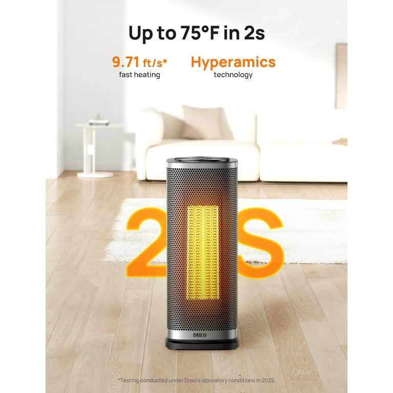 Dreo Space Heater, 2022 セラミックファンヒーター Dreo Space Heater, 1500W Portable Ceramic Heater for Room