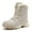 Z02 Beige, variant on Gyexs Women's Snow Boots Waterproof, Winter Shoes for Women 2025 Casual, Removable Footbed, Snap, Western, Wingtip Toe, Men's Fashion, Black, Size 6