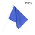 thumbnail image 3 of Blue Flag Stick, Hand Held Small Mini DIY Flag 11.8x7.8 Inch Rectangle 25 Pcs, 3 of 5